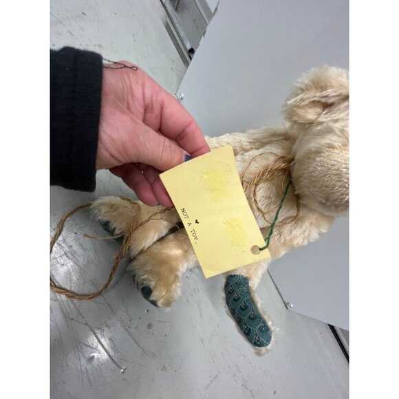 Vintage Handmade Beige SMALL BEAR By Sonia Small "Charlie" One Of A Kind Jointed - Picture 5 of 10
